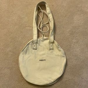 Circle Canvas Tote Bag